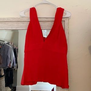 Trouve • Coral V-neck Tank • Size S